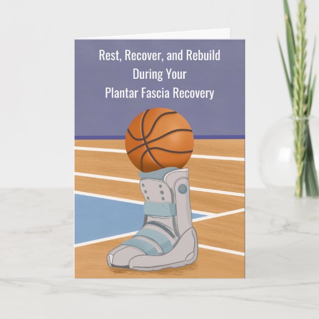 Plantar Fascia Recovery With Basketball  Card (Front)