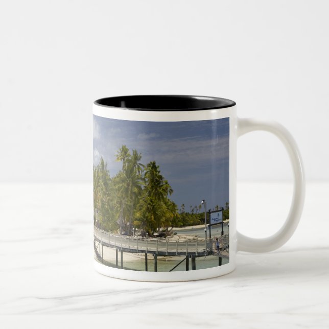 Plantation Island Resort, Malolo Lailai Island Two-Tone Coffee Mug (Right)