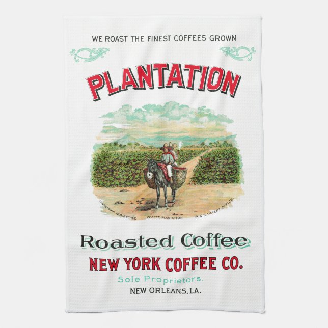Plantation Roasted Coffee Kitchen Towel (Vertical)