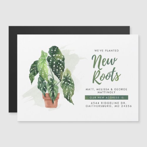 Planted New Roots New Address Moving Announcement