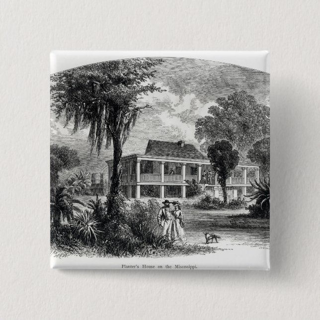 Planter's House on the Mississippi Pinback Button (Front)