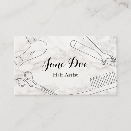 Plantilla de tarjeta de visita Hair Stylist Business Card