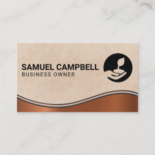 Planting a Seed Logo Gardener Business Card