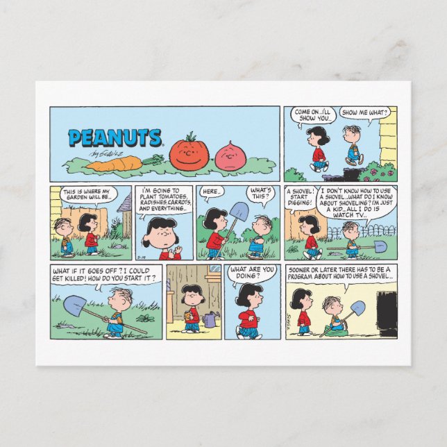 Planting A Vegetable Garden Postcard (Front)