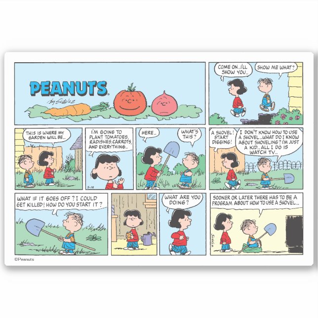 Planting A Vegetable Garden Sticker (Front)