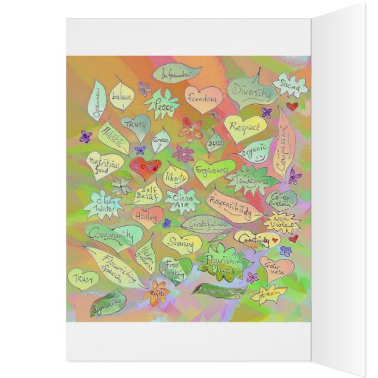 Planting Conscious Thought Seeds 3 x Art Card (Inside (Left))