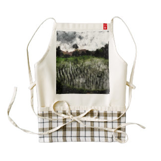 Planting in water zazzle HEART apron
