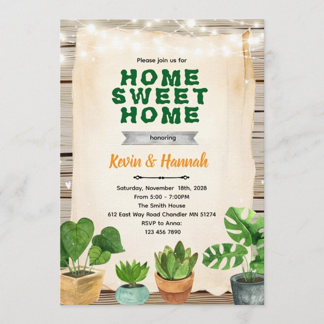 Planting New Roots Housewarming Invitation (Front)