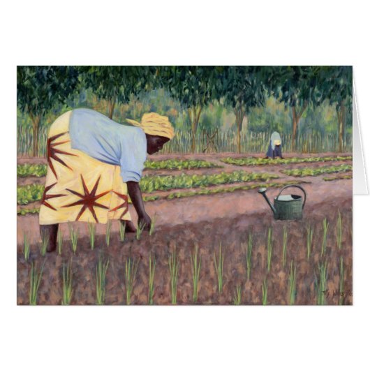 Planting Onions 2005 Cards (Front Horizontal)