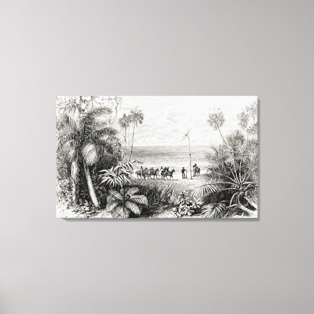 Planting the Flag Canvas Print (Front)