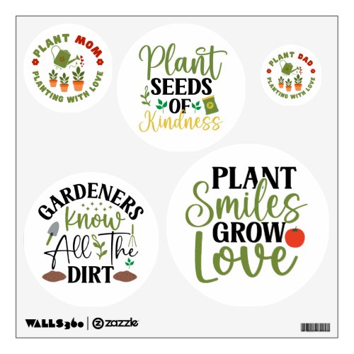 Planting With Love For Gardening Lovers Wall Decal