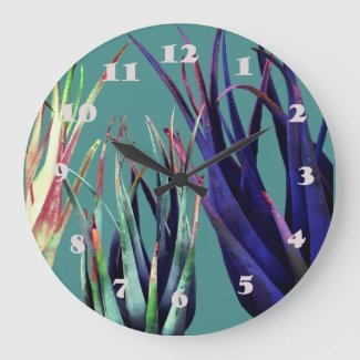 Plants Aloe Vera Wall Clock