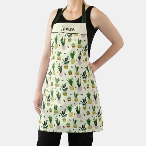 Plants and Cactus Apron