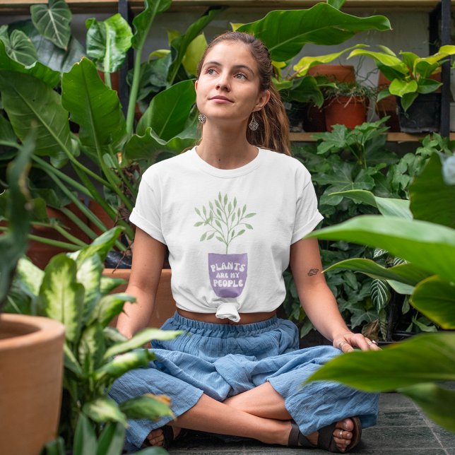 Plants Are My People Tri-Blend T-Shirt Tri-Blend Shirt (This funny, "Plants are my people" tri-blend t-shirt would make the perfect gift! )