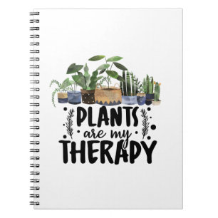 Plants are my Therapy Quote Plant Lovers Notebook