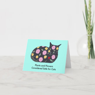 Plants Flowers Safe for Cats Custom Note Cards