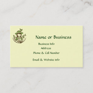 Plants Gardening Store or Service Business Card