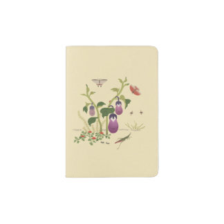 Plants & Insects _Eggplant Passport Holder