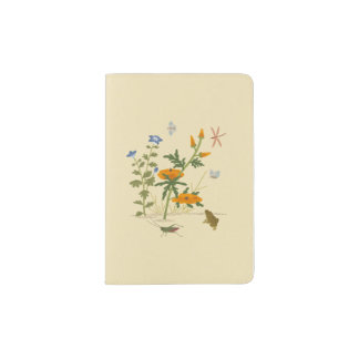 Plants & Insects _Hollyhock Passport Holder