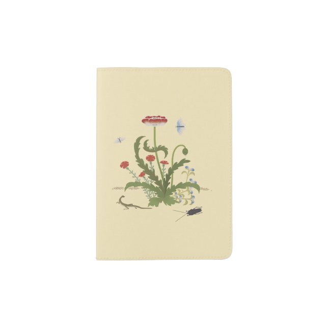 Plants & Insects _Poppy Passport Holder (Front)