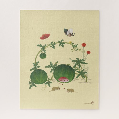 Plants  Insects _Water melon Jigsaw Puzzle