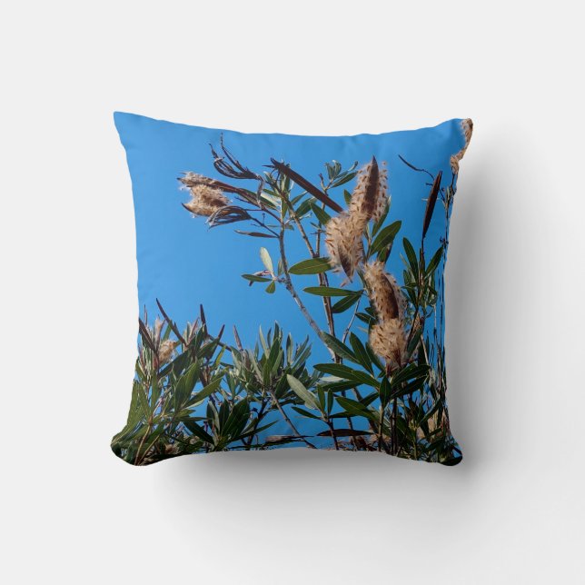 Plants Nature Photography Throw Pillow (Front)