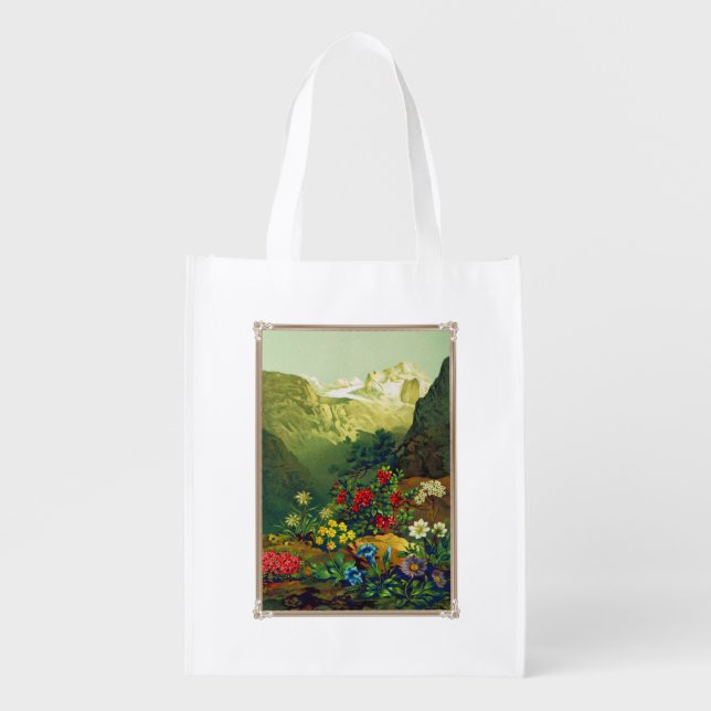 Plants of the Alpine Region Reusable Bag (Front)