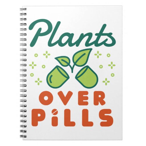Plants Over Pills Herbalist Herbal Medicine Herbs Notebook