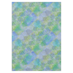 Plants pattern A02.b Leaves LBlue BG Tablecloth