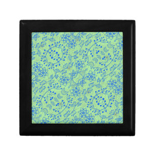 Plants pattern A08.b boho. lgreen BG Gift Box