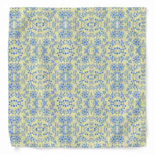 Plants pattern A08.b boho. lyellow BG Bandana