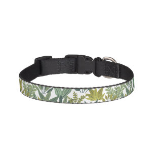 Plants pattern pet collar