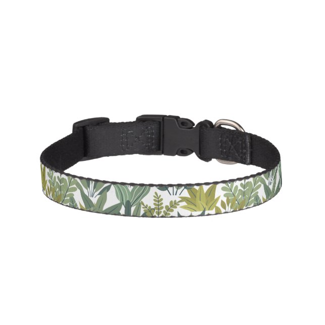 Plants pattern pet collar (Front)