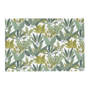 Plants pattern placemat