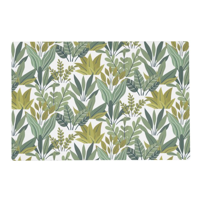 Plants pattern placemat (Front)