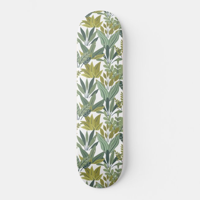 Plants pattern skateboard (Front)
