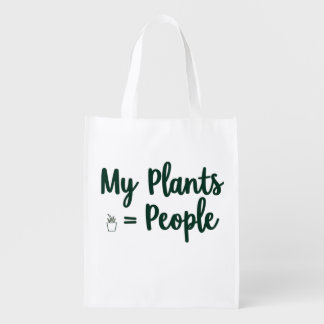 Plants = People Grocery Bag