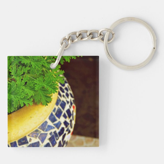 Plants Pot Keychain (Back)