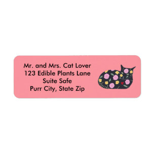Plants Safe for Cats Painting Address Labels