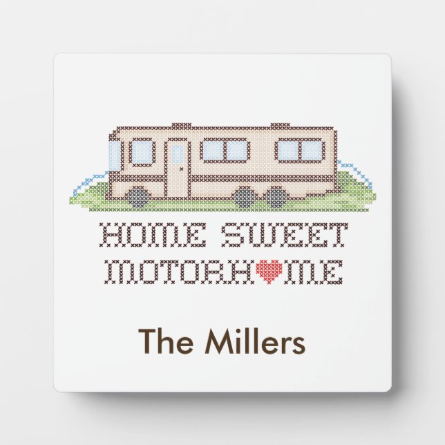 Plaque - Customize Your Motor Home (Front)