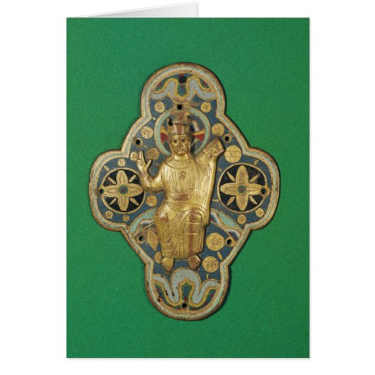 Plaque depicting God blessing Cards (Front)