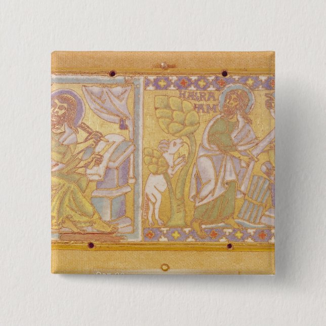 Plaque depicting St. Mark Button (Front)