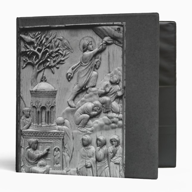 Plaque depicting the Ascension Binder (Front/Inside)