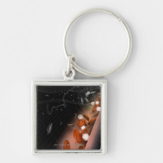 Plaque in the arteries keychain
