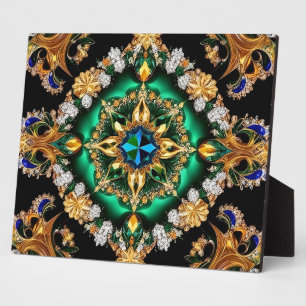 Plaque with Brazilian Colors Modern Design