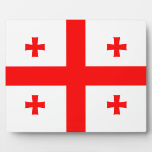 Plaque with flag of Georgia
