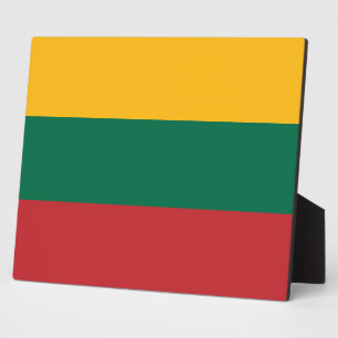 Plaque with flag of Lithuania