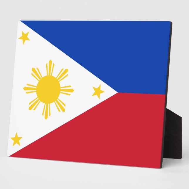 Plaque with flag of Philippines (Side)