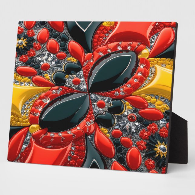 Plaque with Germany Colors Modern Design (Side)