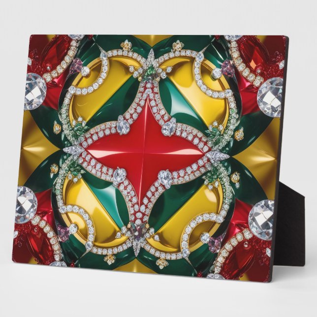 Plaque with Los Angeles Colors Modern Design (Side)